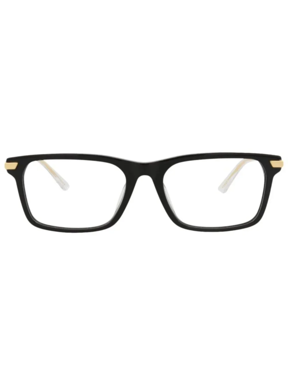 New Bottega Veneta Women's Eyeglasses Square Rectangle Acetate Frame Mens Black